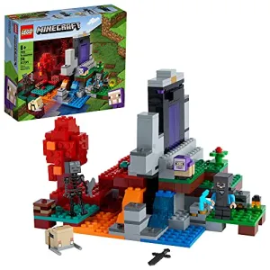 LEGO Minecraft The Ruined Portal 21172 Building Toy Set for Kids, Boys, and Girls Ages 8  (316 Pieces)