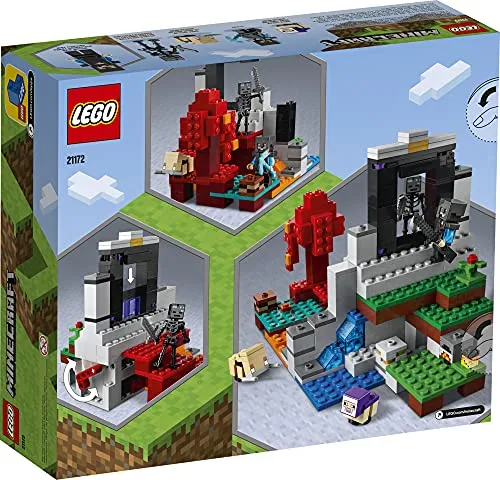 LEGO Minecraft The Ruined Portal 21172 Building Toy Set for Kids, Boys, and Girls Ages 8  (316 Pieces)