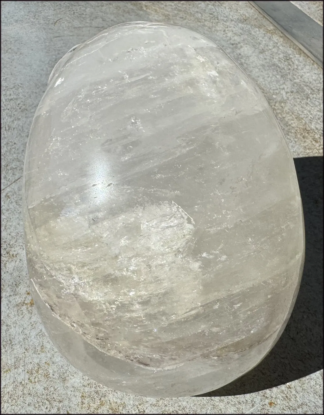 LifeSize Himalayan Quartz Crystal Skull with Multi-Colored Hematite, Shimmery Rainbows - 11lbs 
