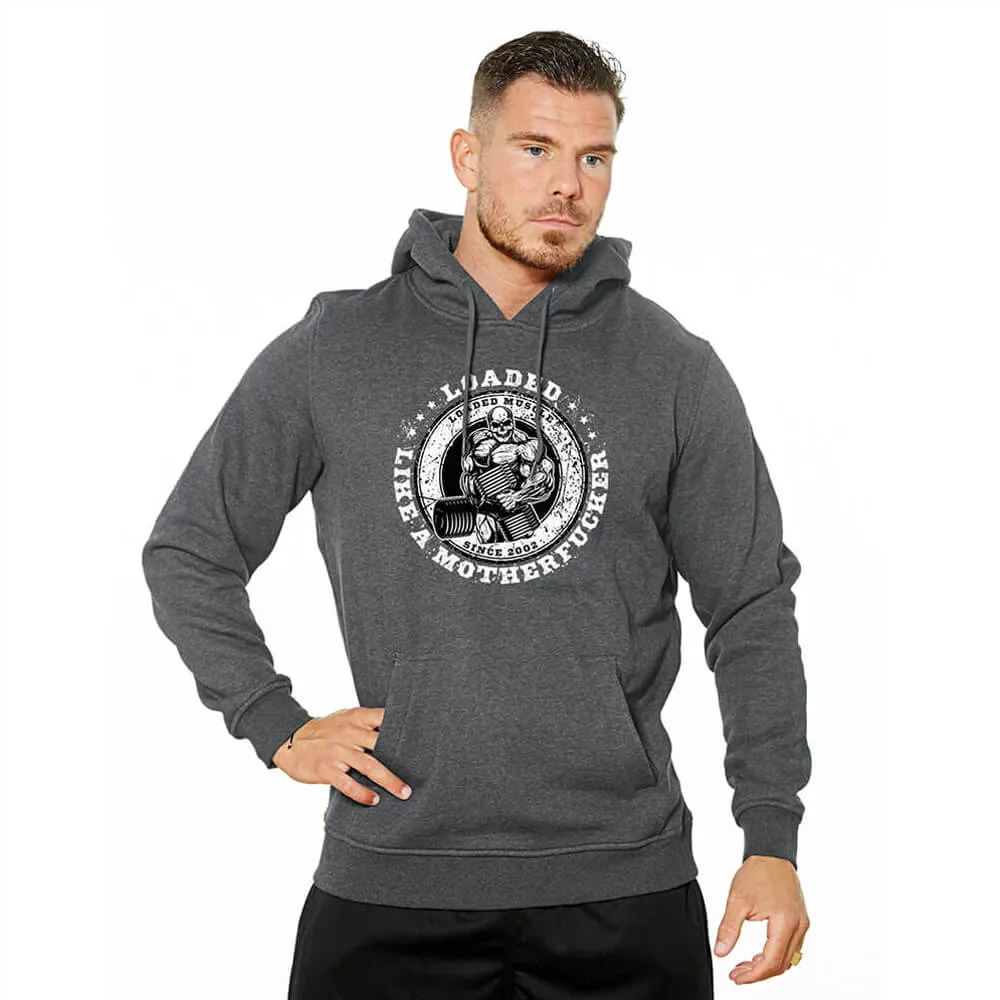 Loaded Like A Motherfucker Heavy Hoodie - Charcoal