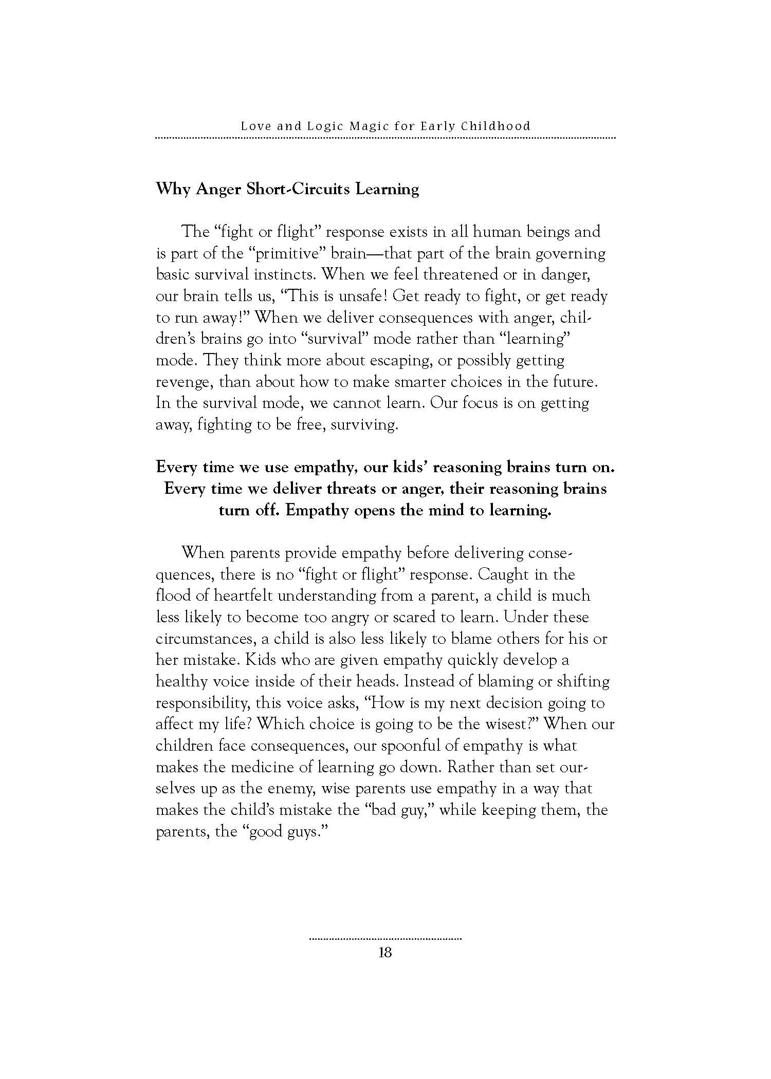 Love and Logic Magic for Early Childhood