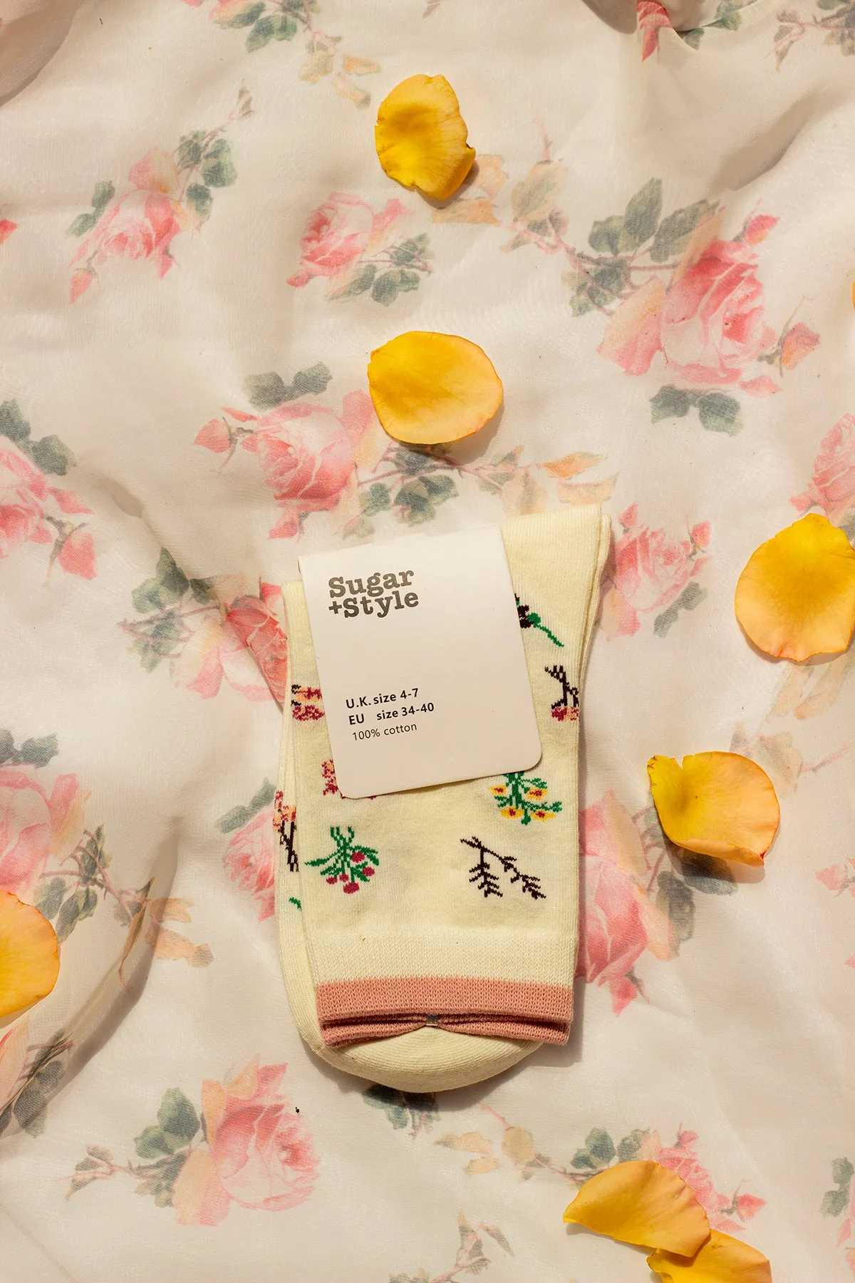 Mini Flower Pattern Socks