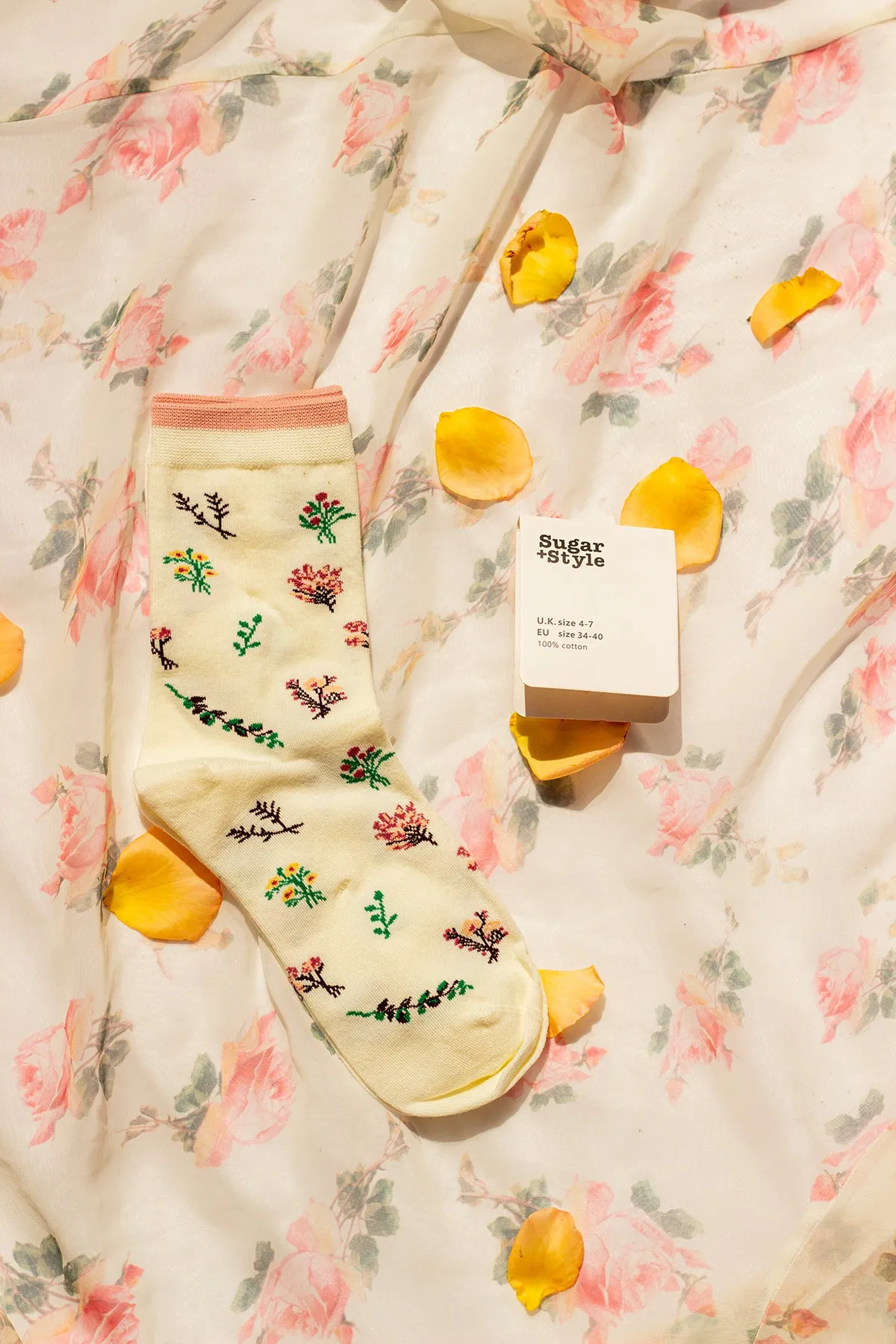 Mini Flower Pattern Socks
