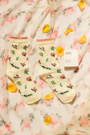 Mini Flower Pattern Socks