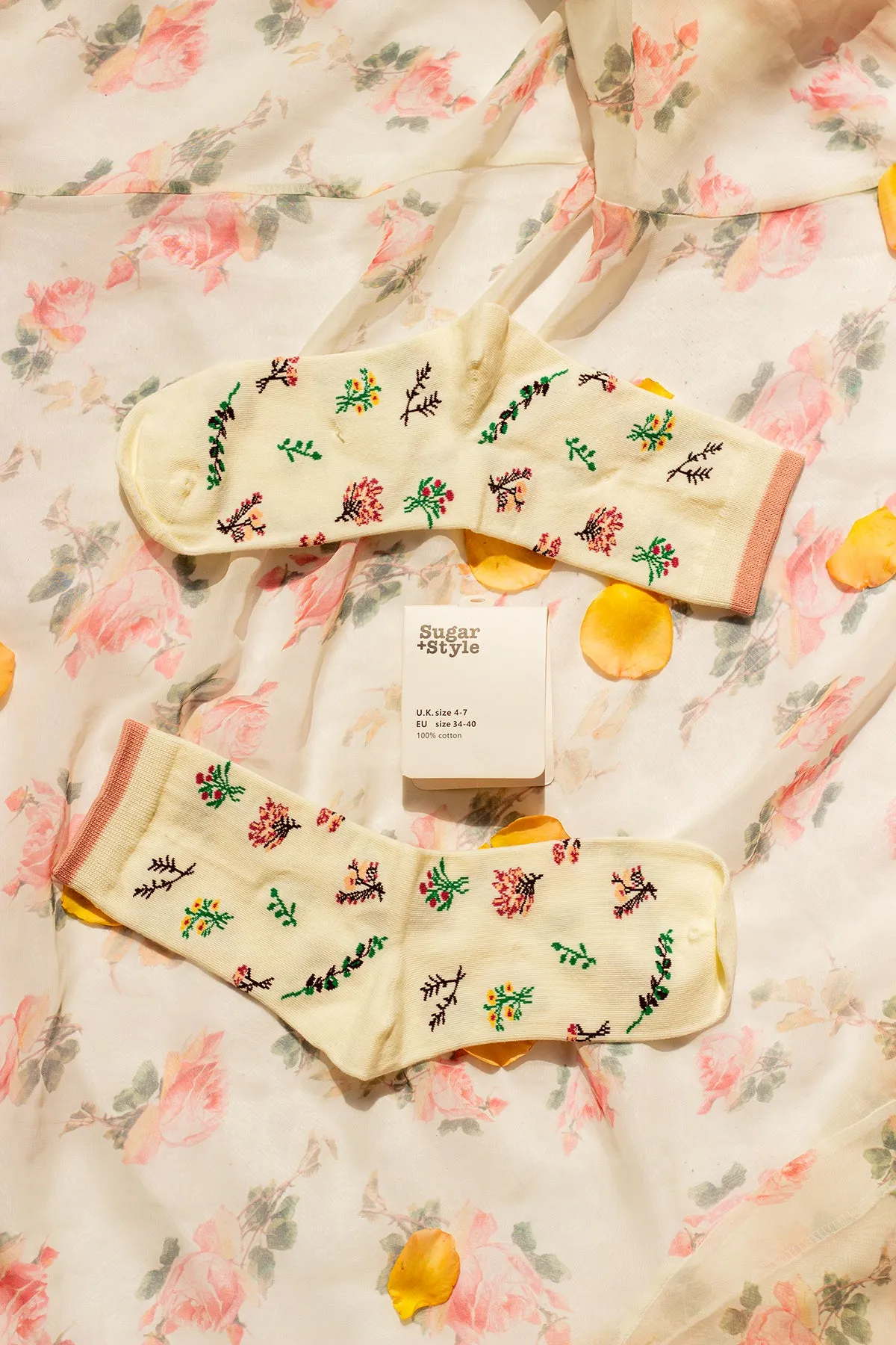 Mini Flower Pattern Socks