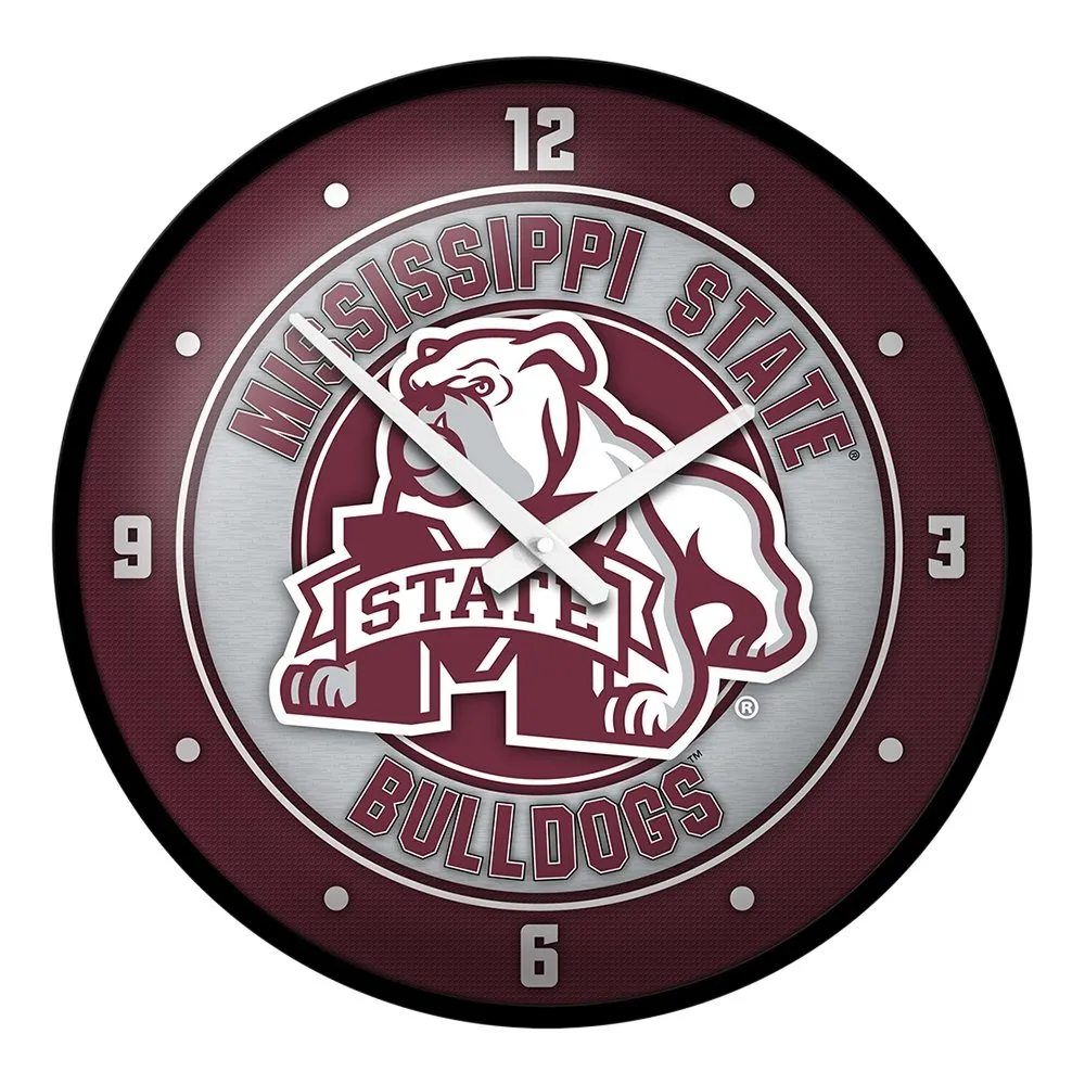 Mississippi State Bulldogs: Mascot - Modern Disc Wall Clock