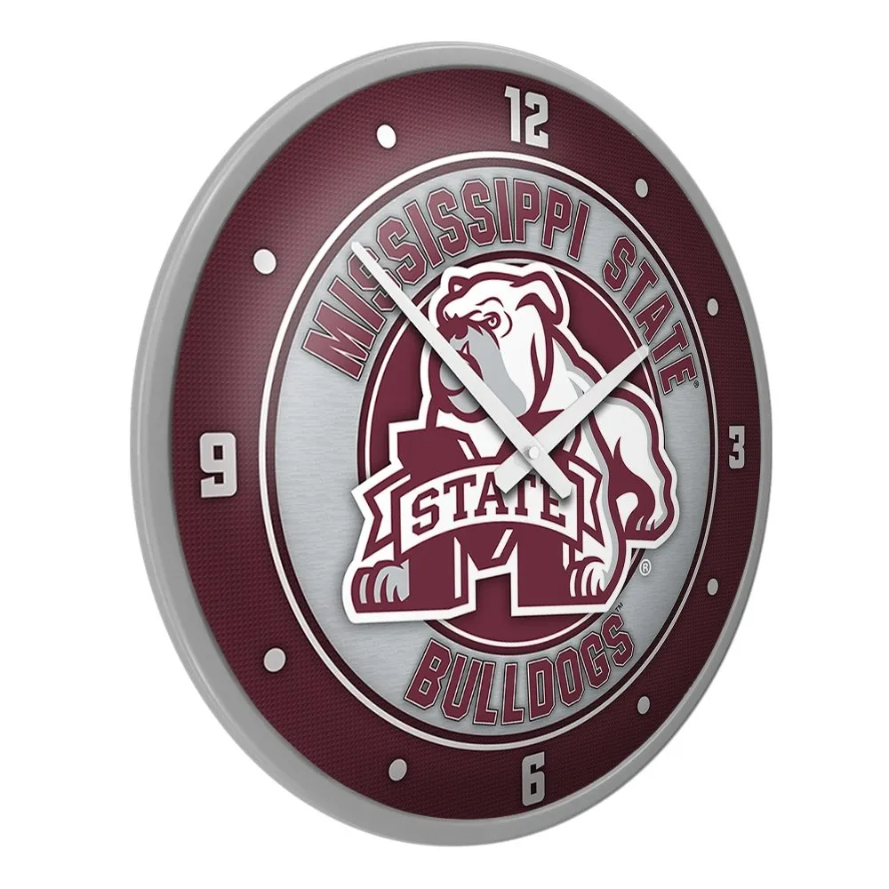 Mississippi State Bulldogs: Mascot - Modern Disc Wall Clock