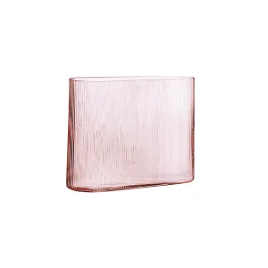 Mist Vase Wide Dusty Rose