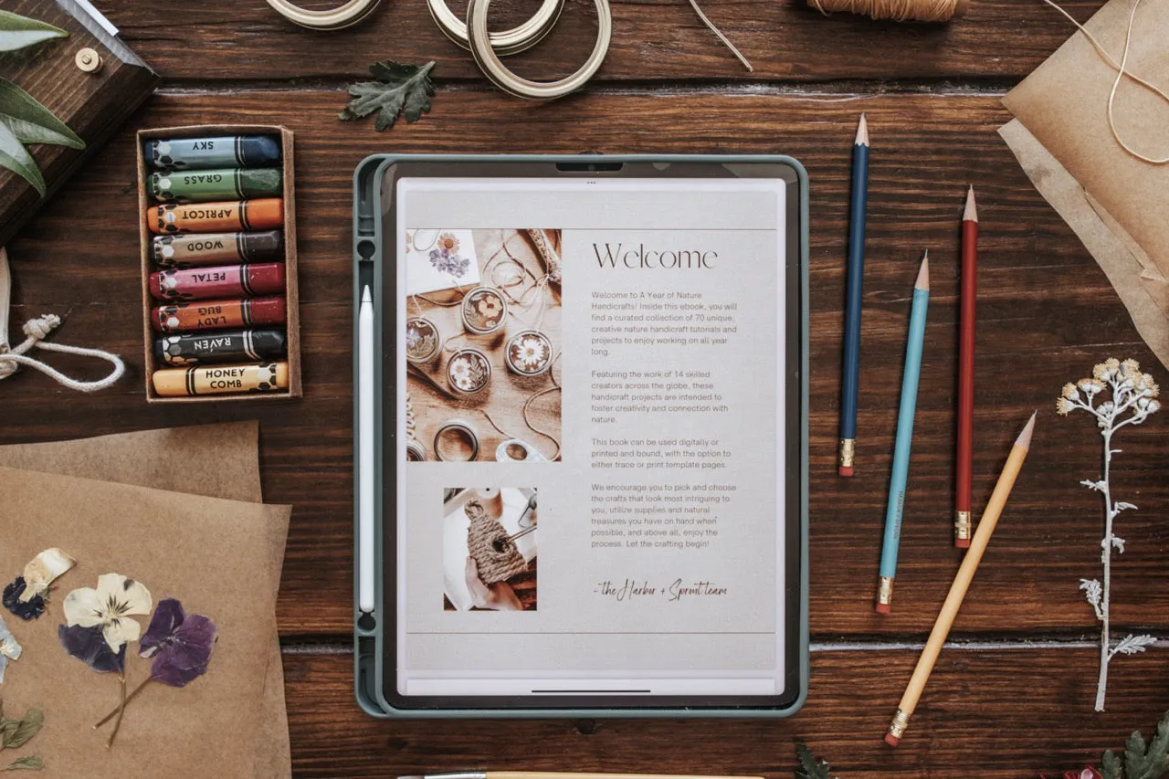 Nature Handicraft Ebook Vol. 1: A Year of Nature Handicrafts