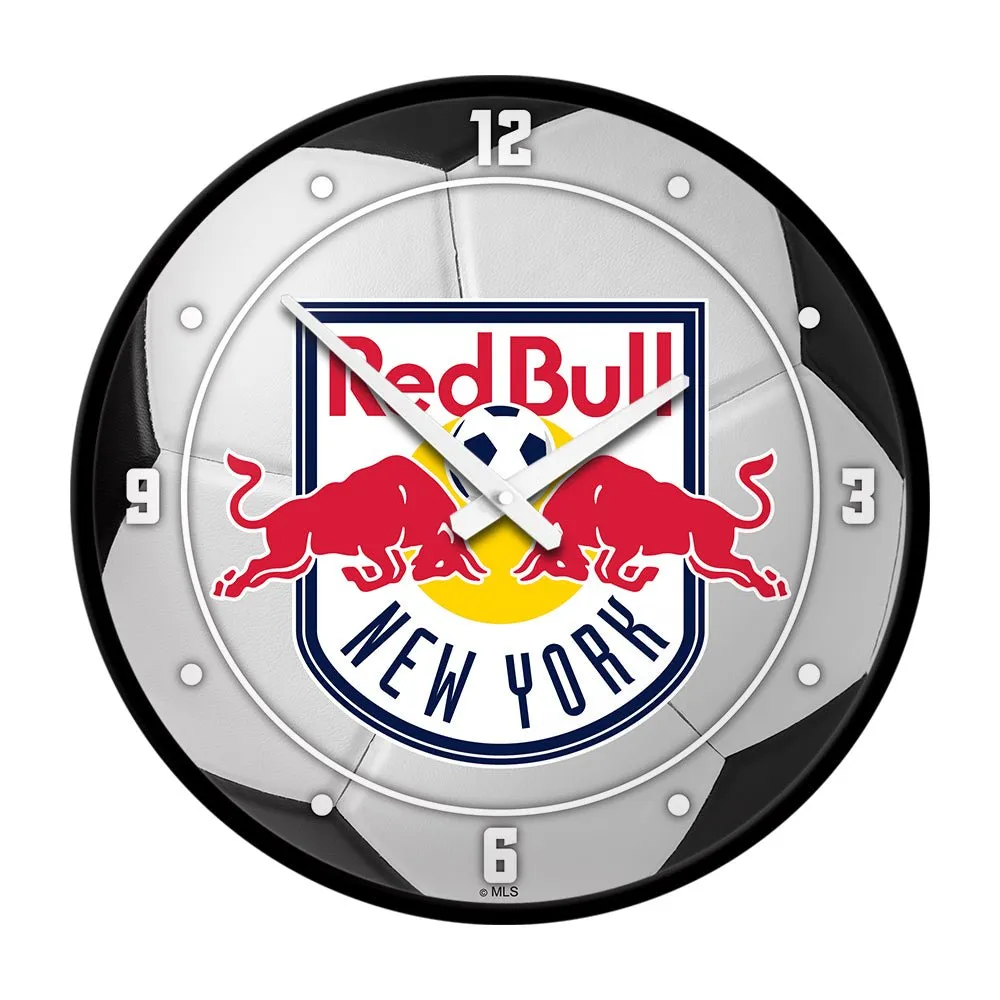 New York Red Bulls: Soccer Ball - Modern Disc Wall Clock