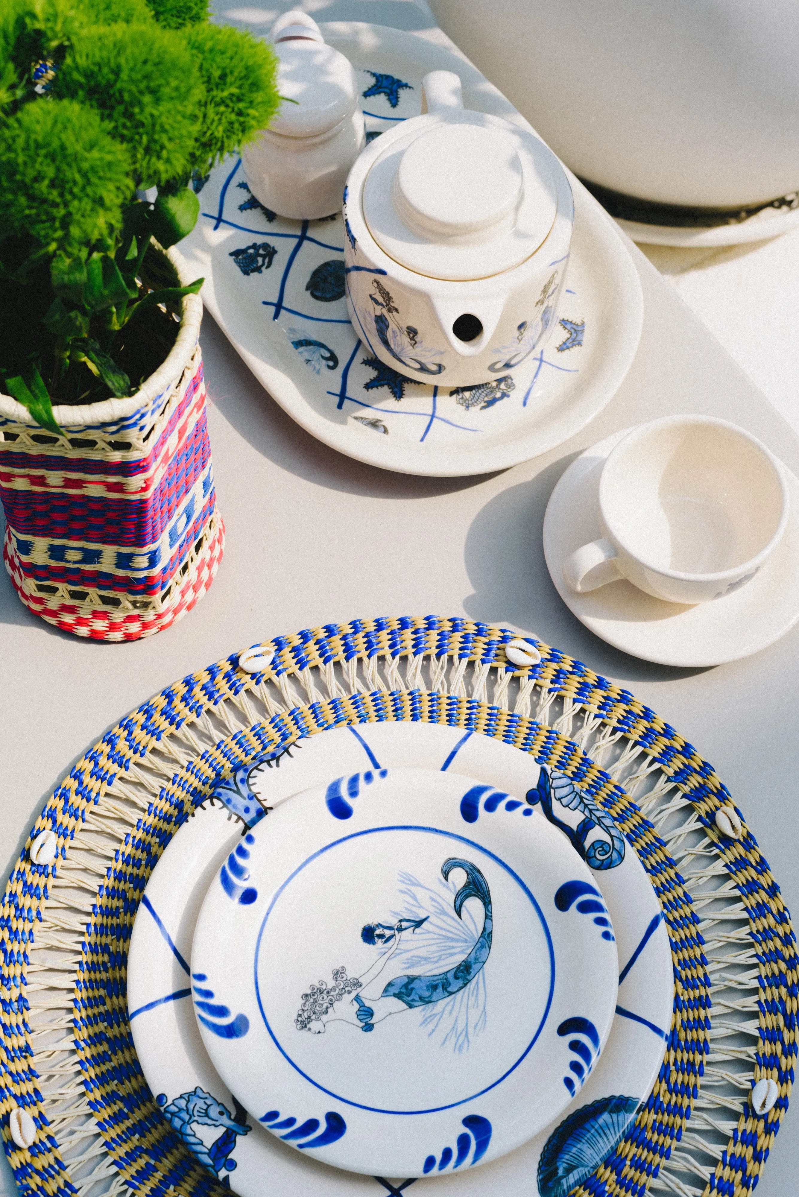 Oval Platter “Sirenas” (Set of 2)