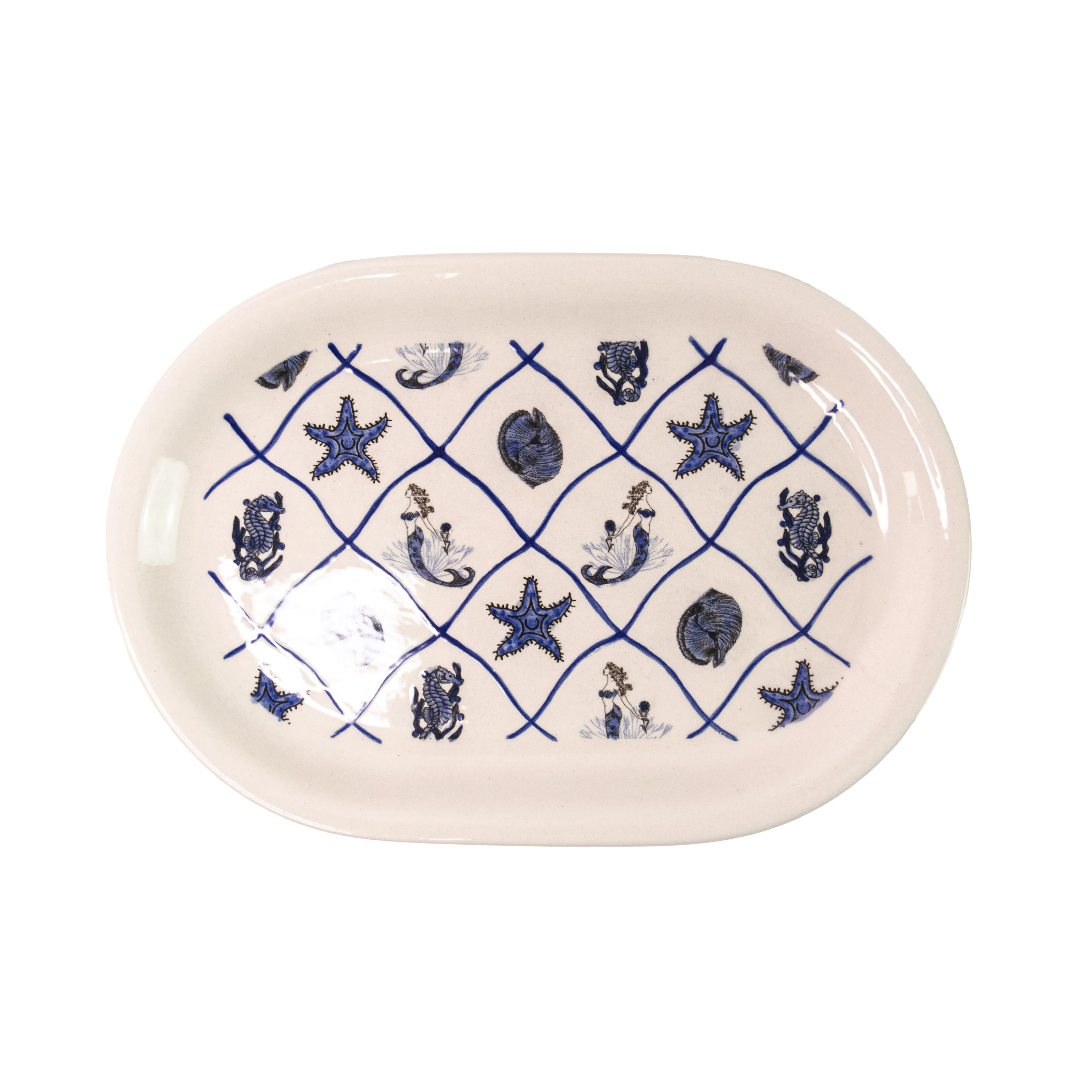 Oval Platter “Sirenas” (Set of 2)
