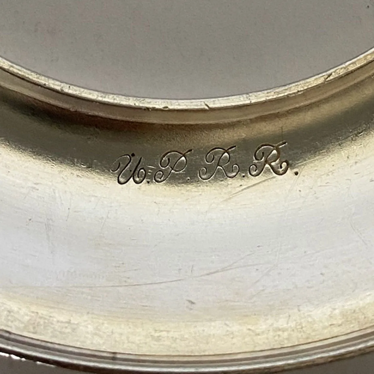 Pair American International Silverplate Union Pacific Railroad Supreme Bowls and (2) Rims