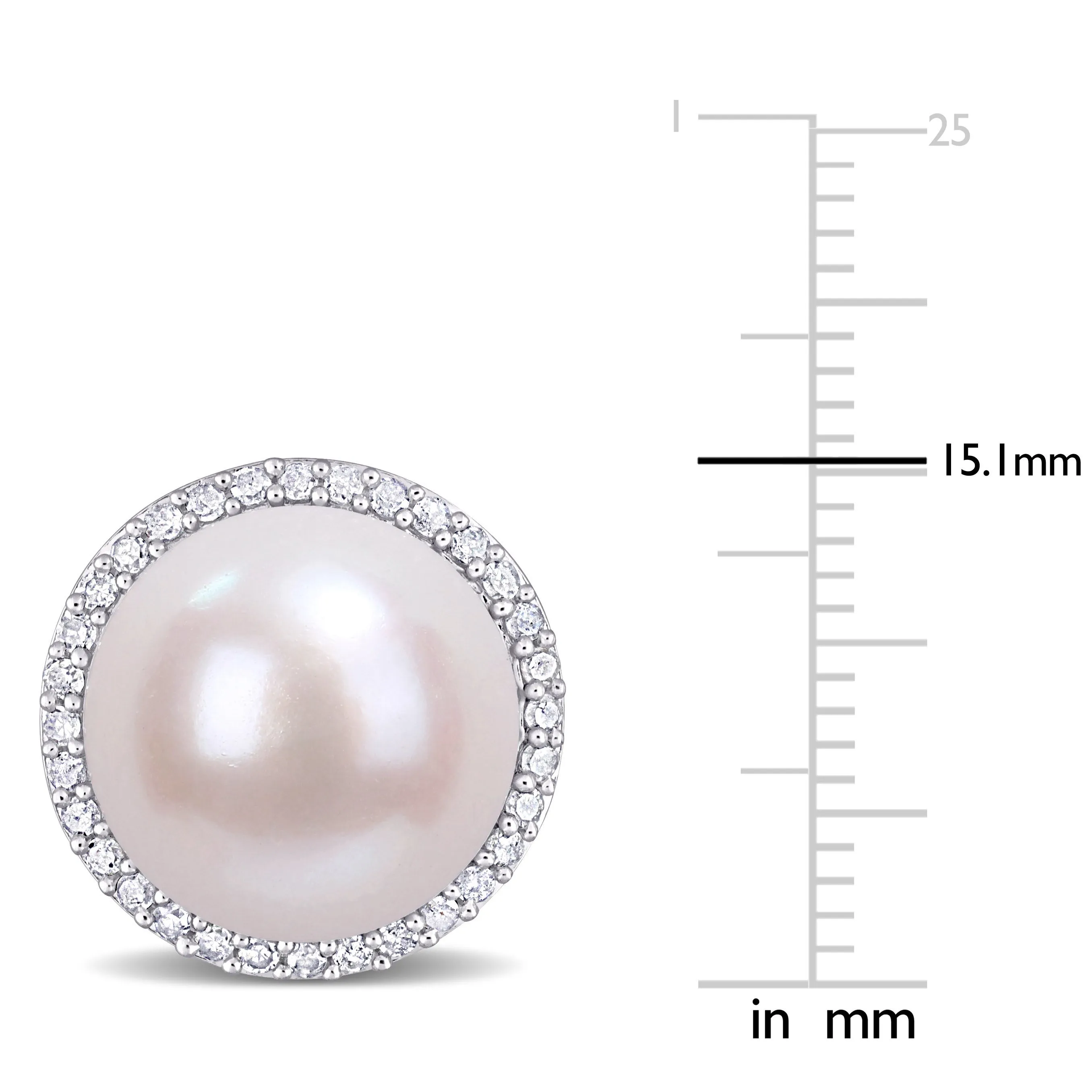 Pearl Halo Stud Earrings