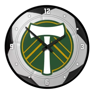 Portland Timbers: Soccer Ball - Modern Disc Wall Clock
