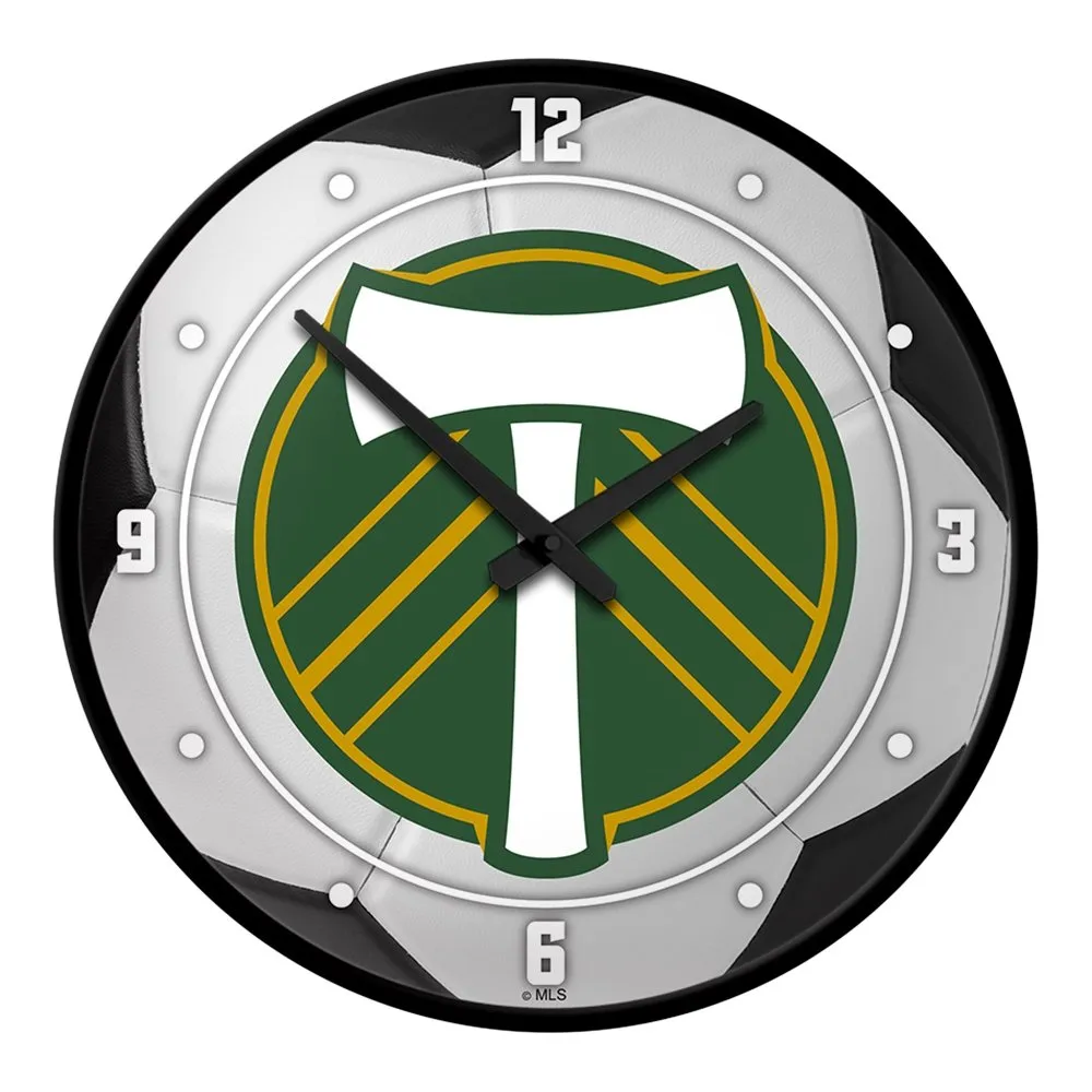 Portland Timbers: Soccer Ball - Modern Disc Wall Clock