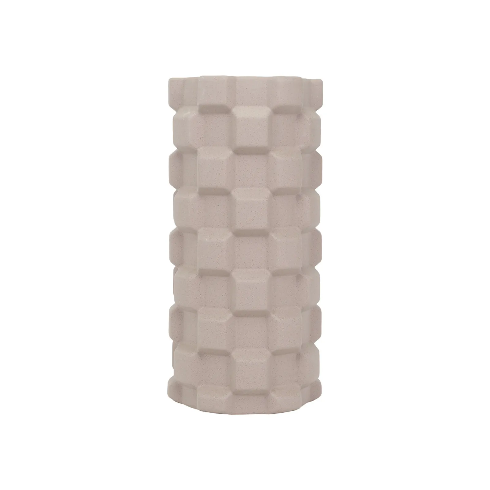 Raised Square Ceramic Vase
