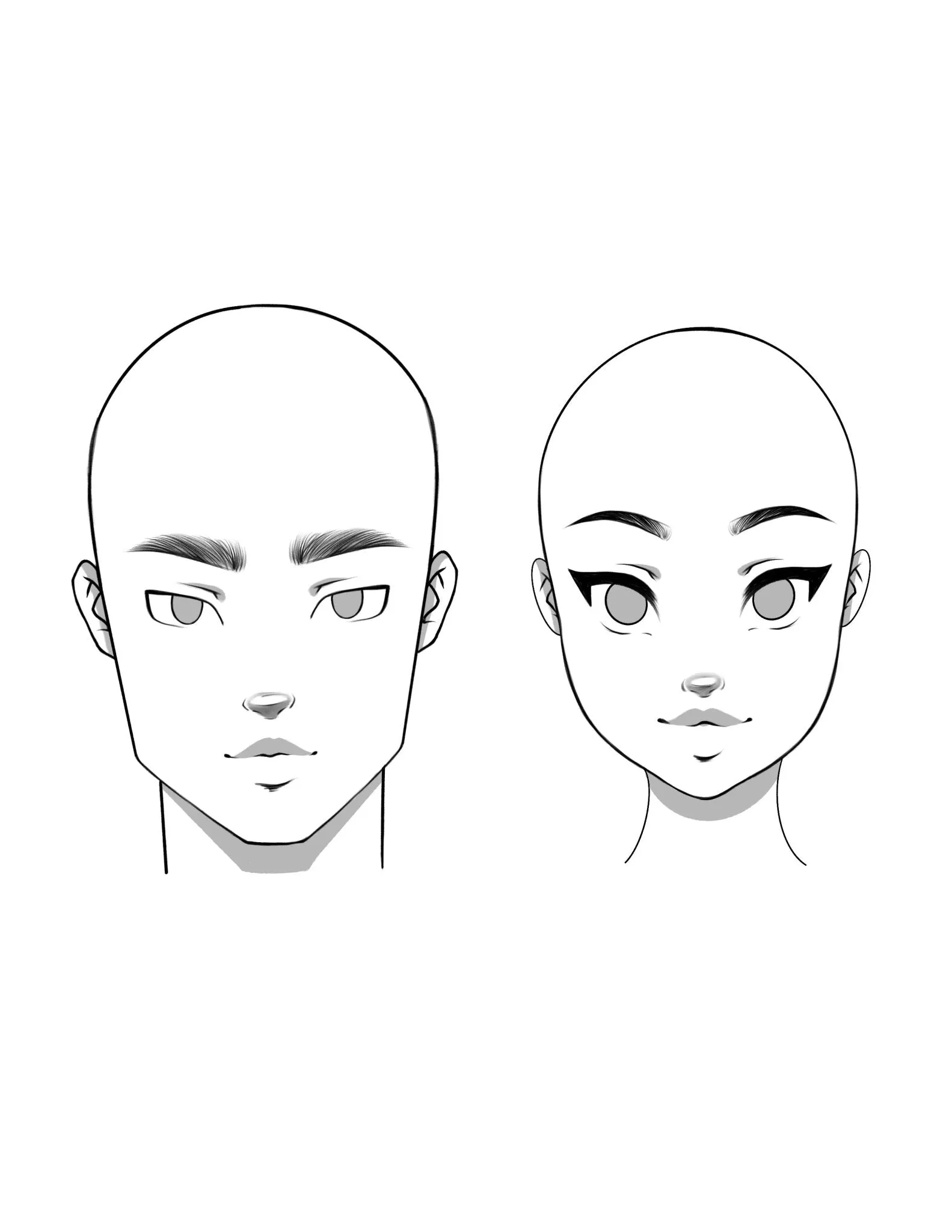 RawSueshii BUNDLE: Face Stamp & Bust Pose Set