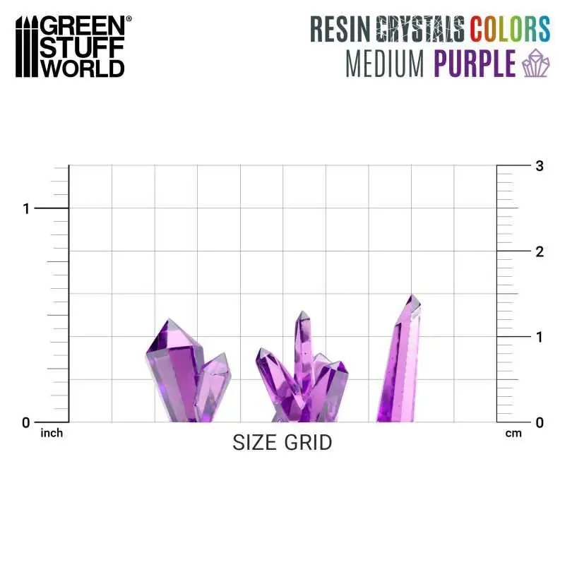 Resin Crystals - Medium PURPLE x30