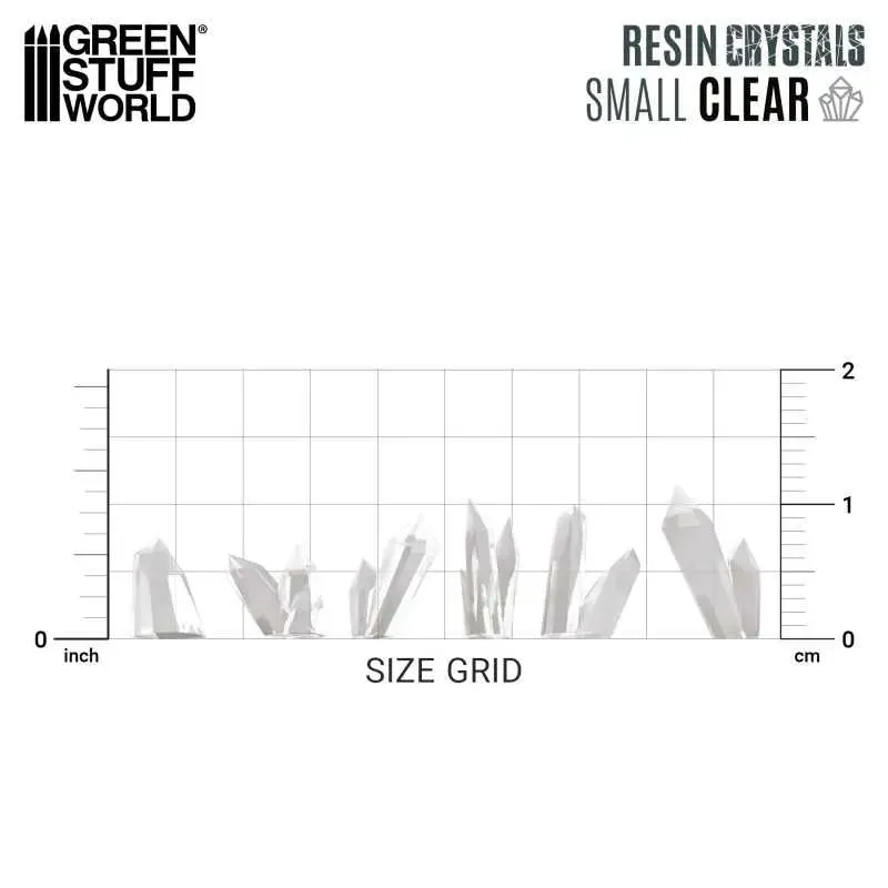 Resin Crystals - Small CLEAR x80