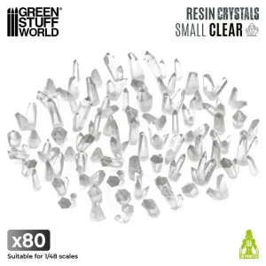 Resin Crystals - Small CLEAR x80