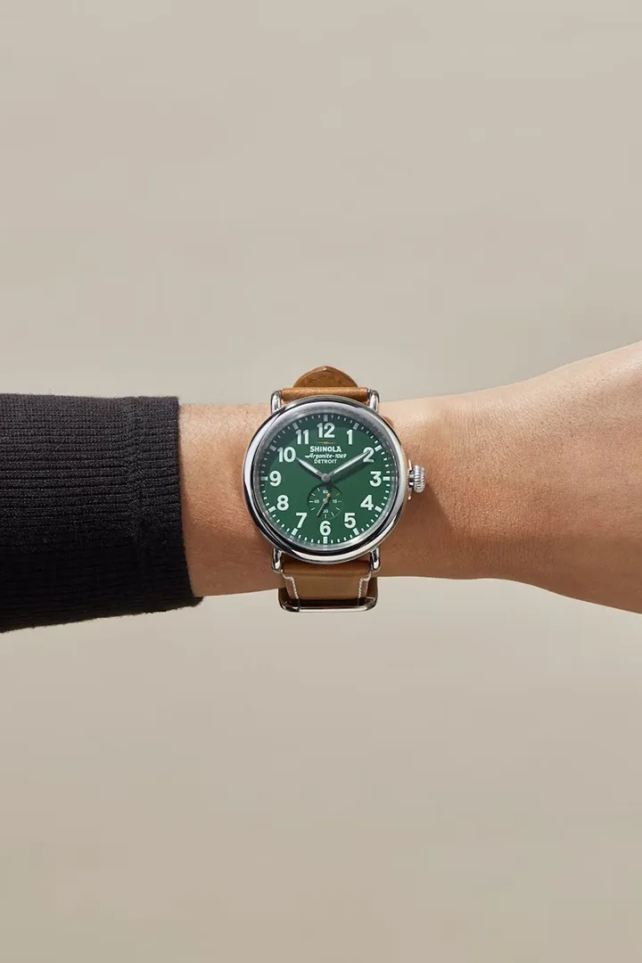 RUNWELL 47MM GREEN SHINOLA WATCH