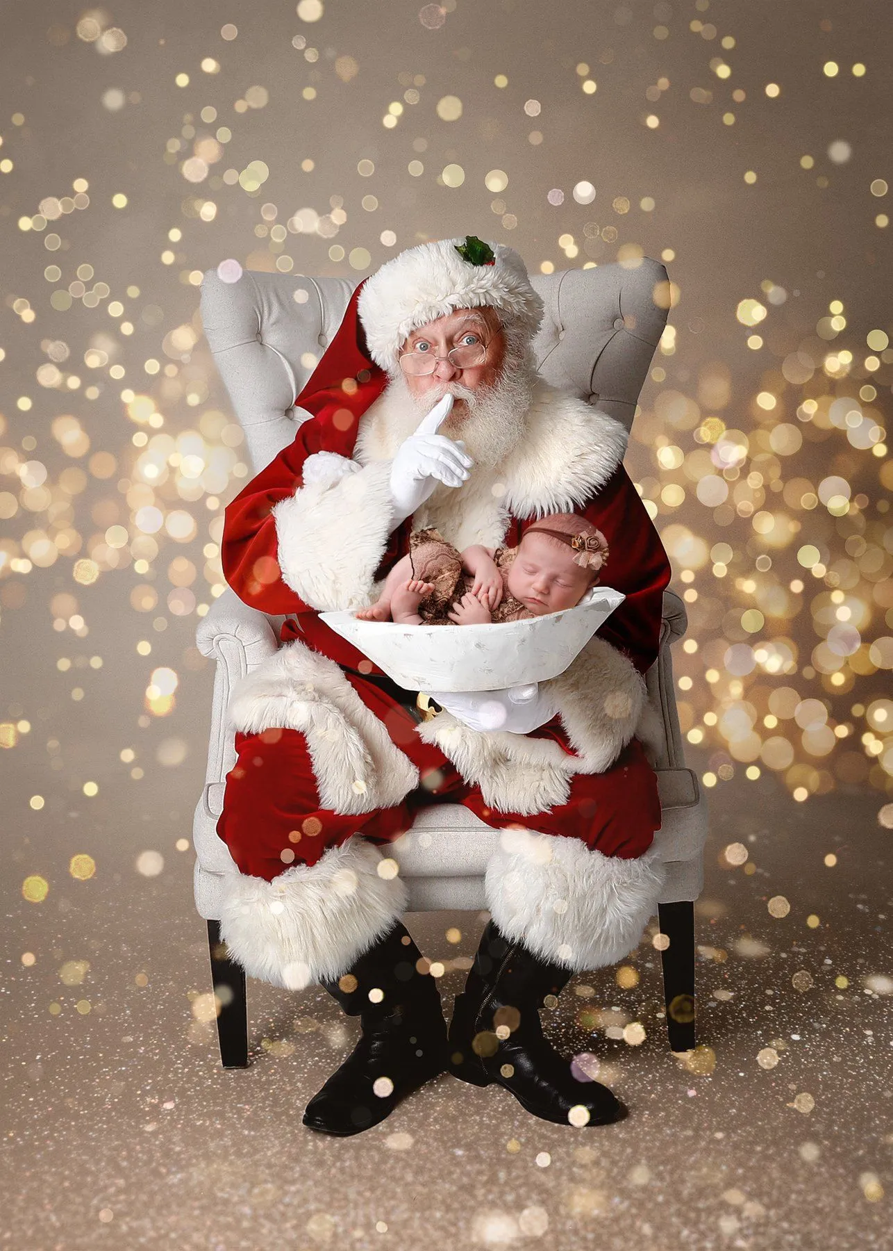 Santa Shush (Ana Brandt Digital)