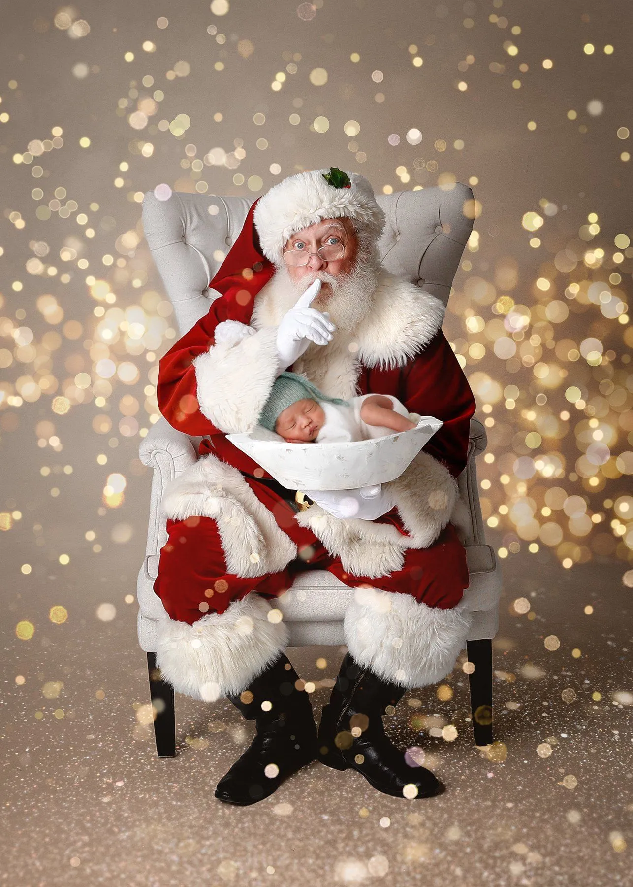 Santa Shush (Ana Brandt Digital)
