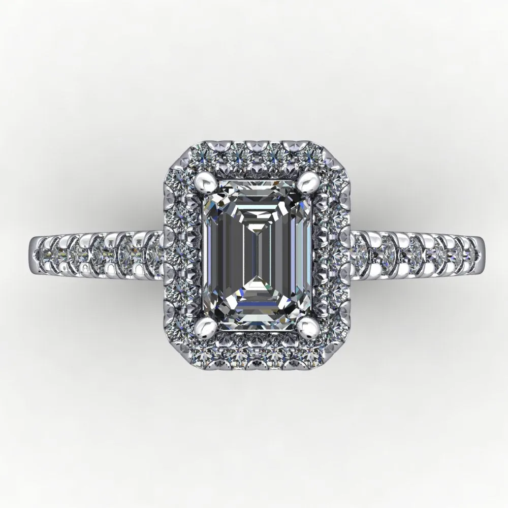 Scarlett Halo French-Set Engagement Ring (setting only)