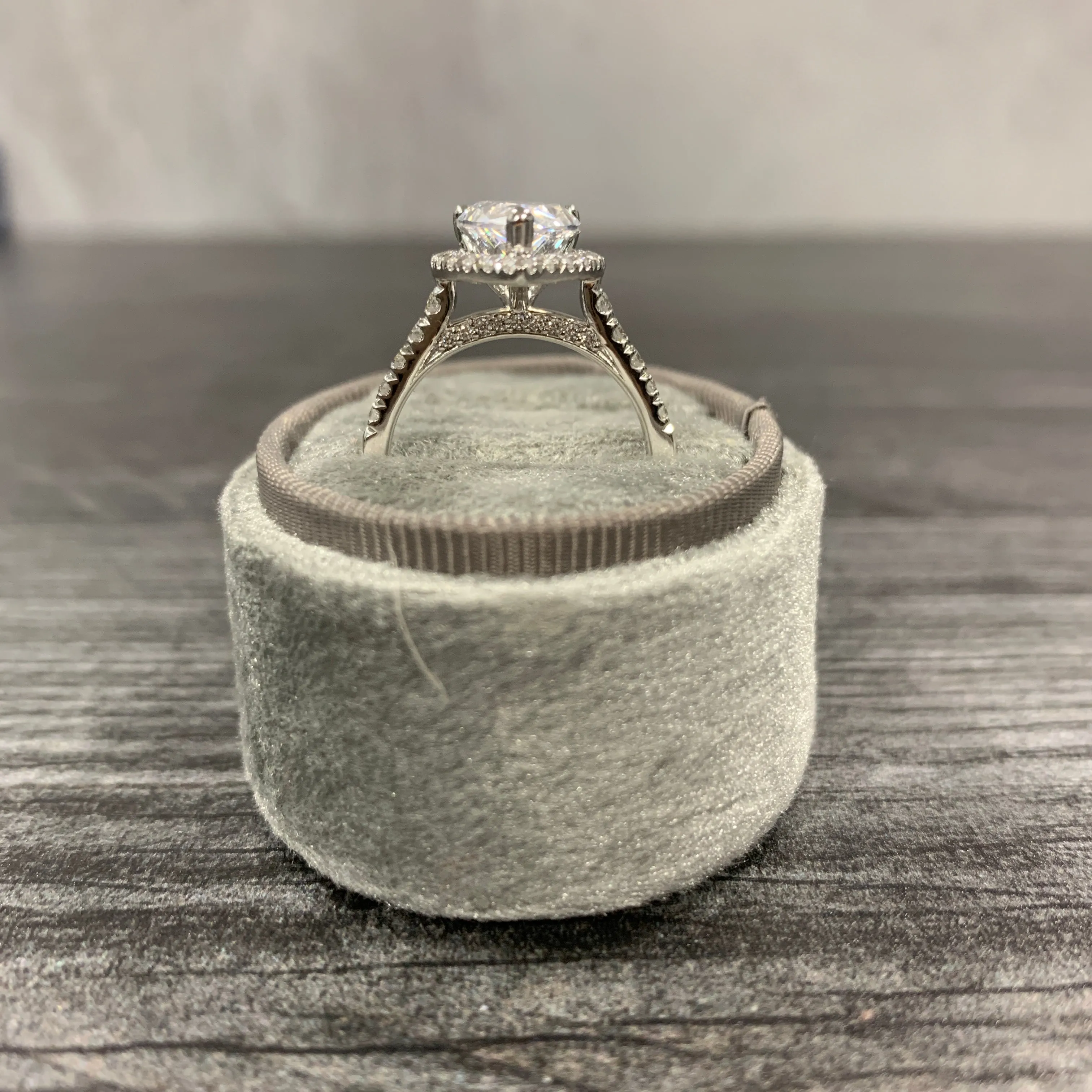 Scarlett Halo French-Set Engagement Ring (setting only)