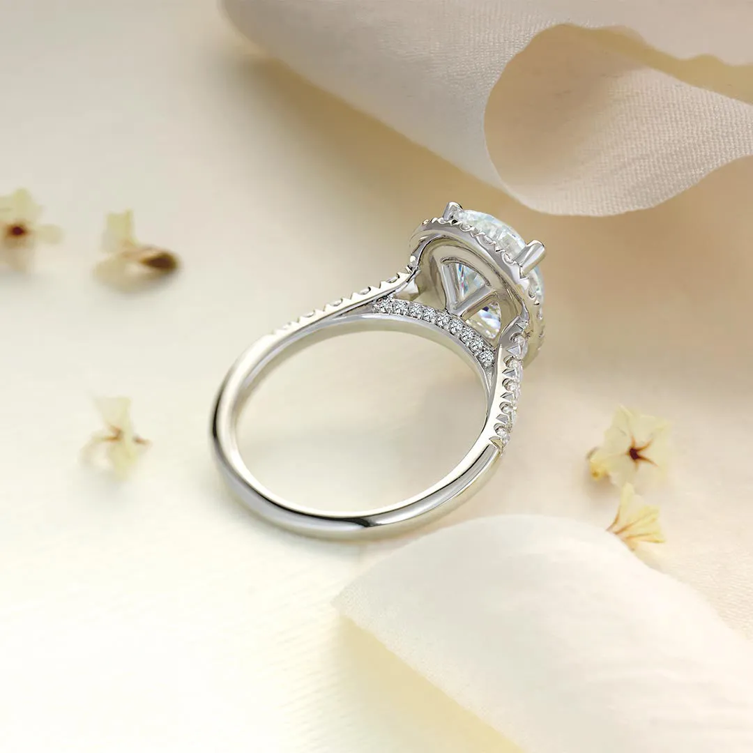 Scarlett Halo French-Set Engagement Ring (setting only)