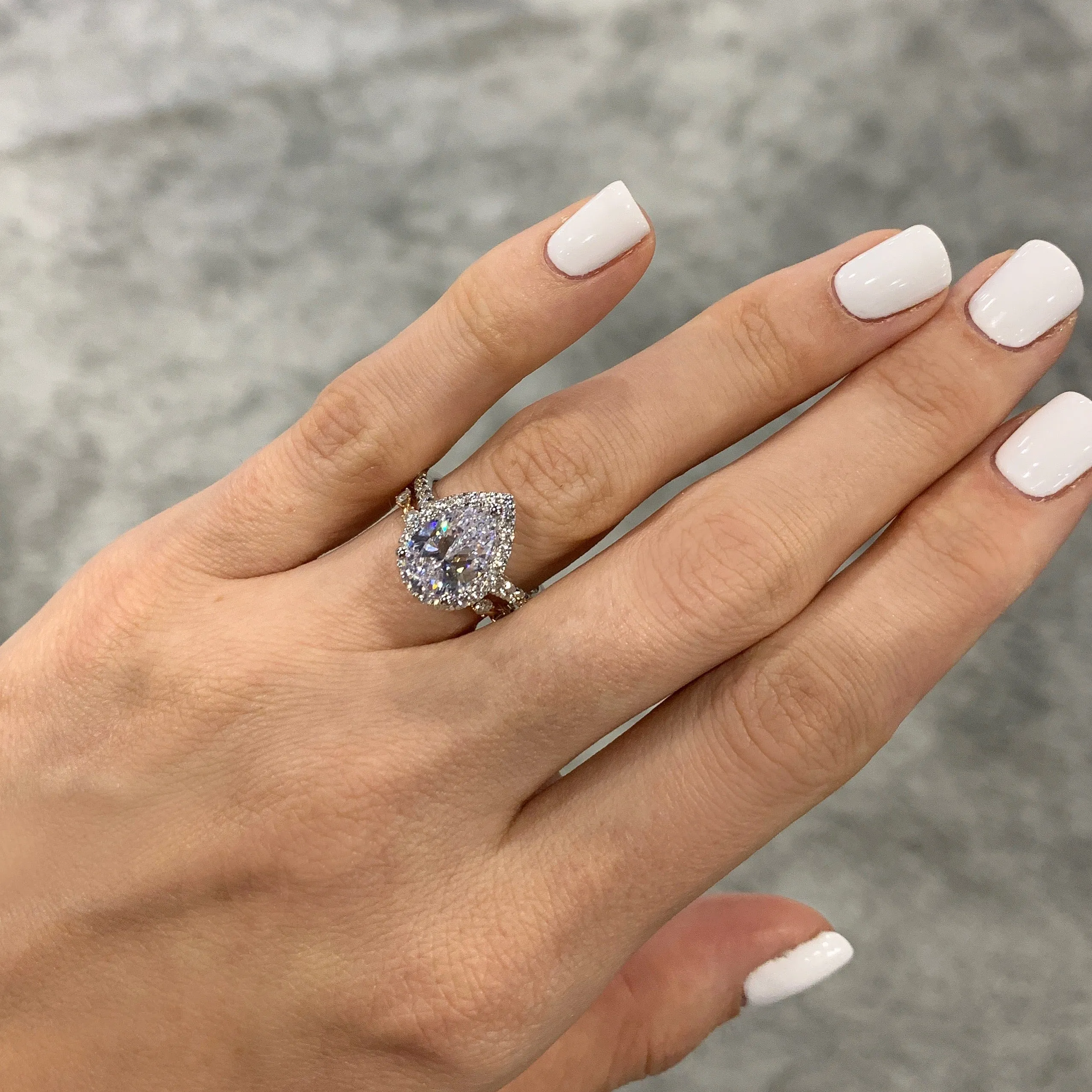 Scarlett Halo French-Set Engagement Ring (setting only)