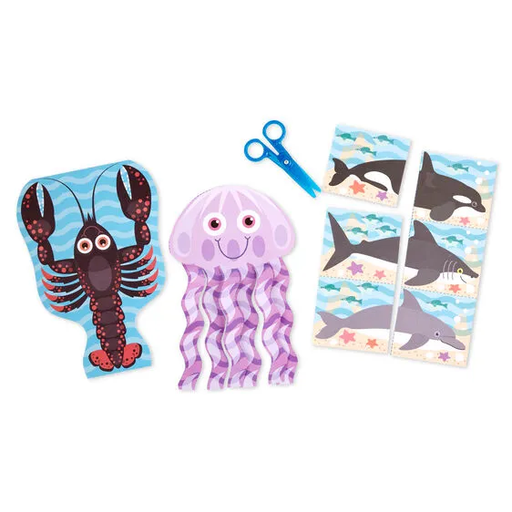 Sea Life Scissor Skills Activity Pad
