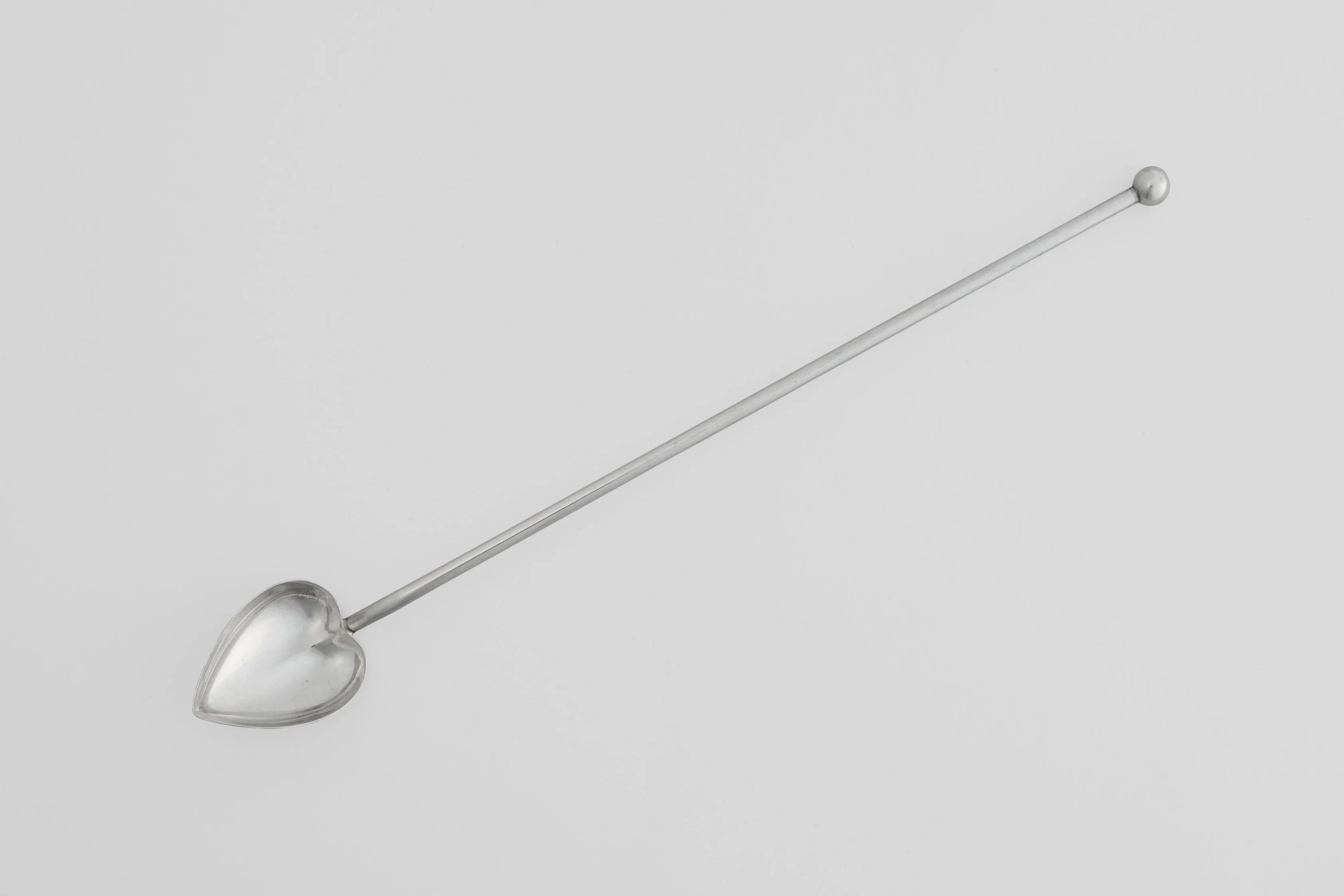 Set of Silver Cocktail Spoons & Straws