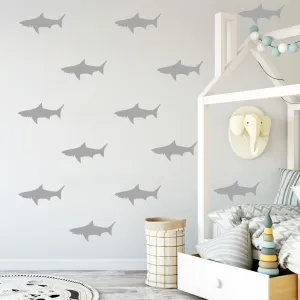 Sharks Wall Stickers (16pcs/set)