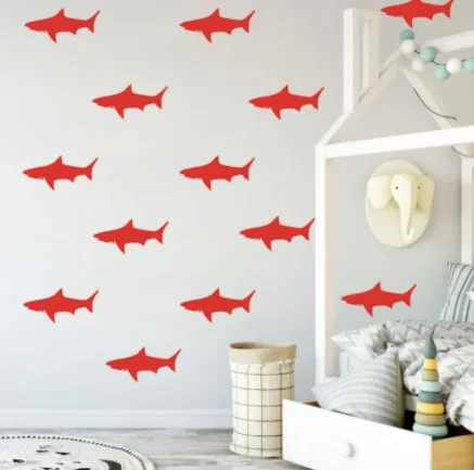 Sharks Wall Stickers (16pcs/set)