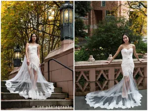 Sheer Trumpet Wedding Dress (#Scarlett)