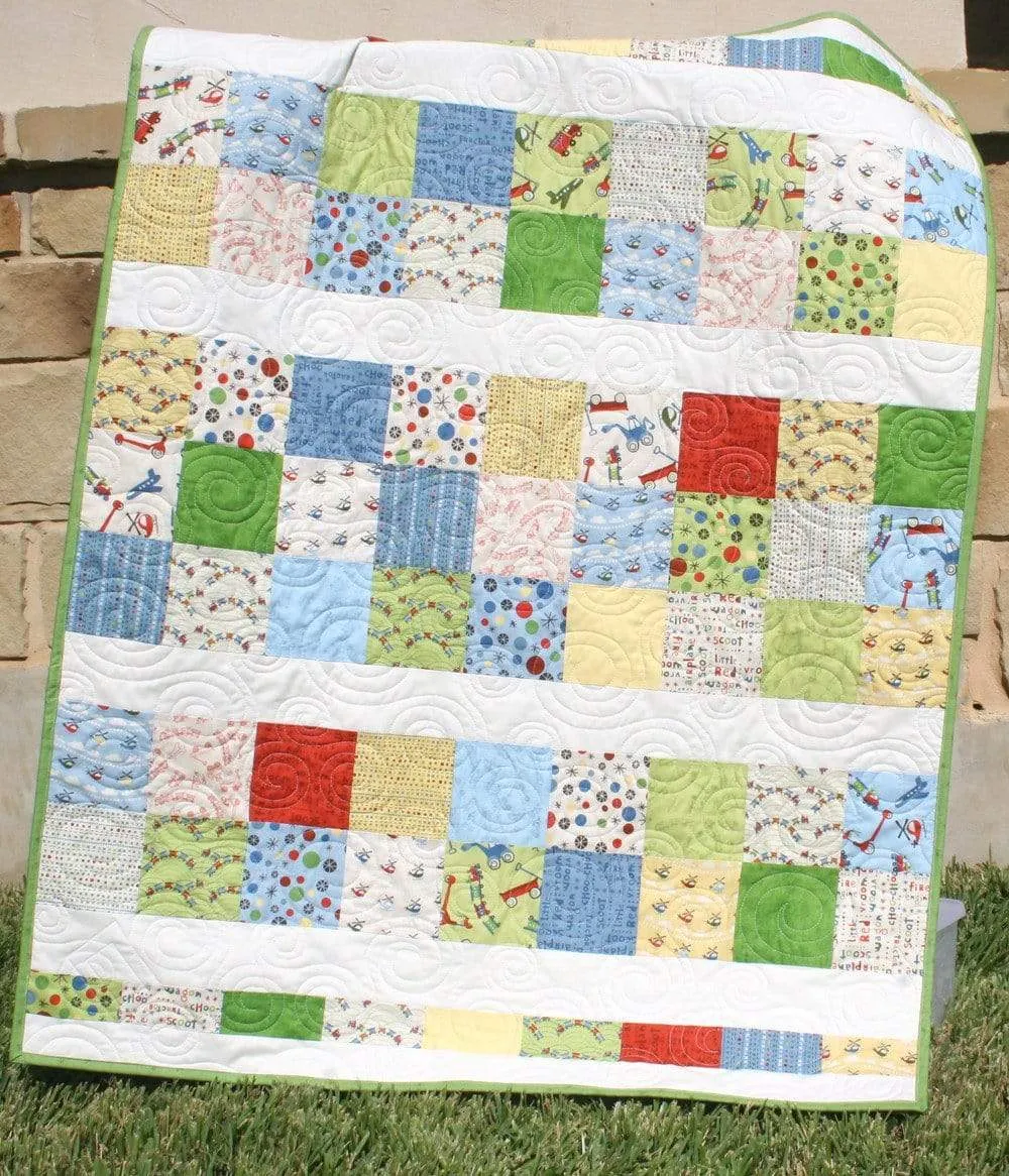 Simply Sashed Quilt Pattern - Charm Pack Friendly