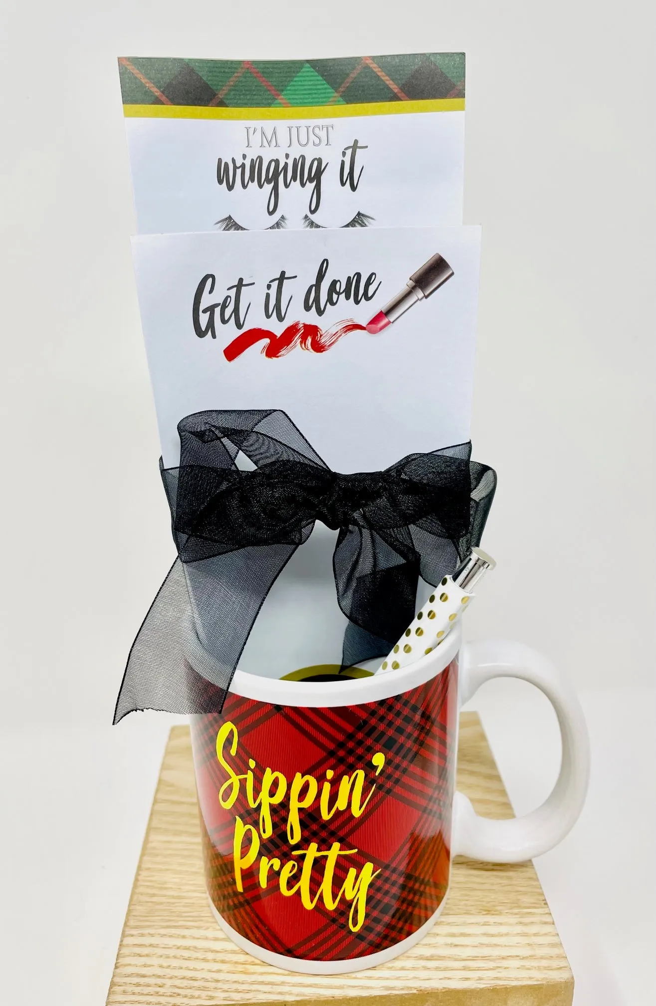 Sippin' Pretty Ceramic Mug and Stationery Set