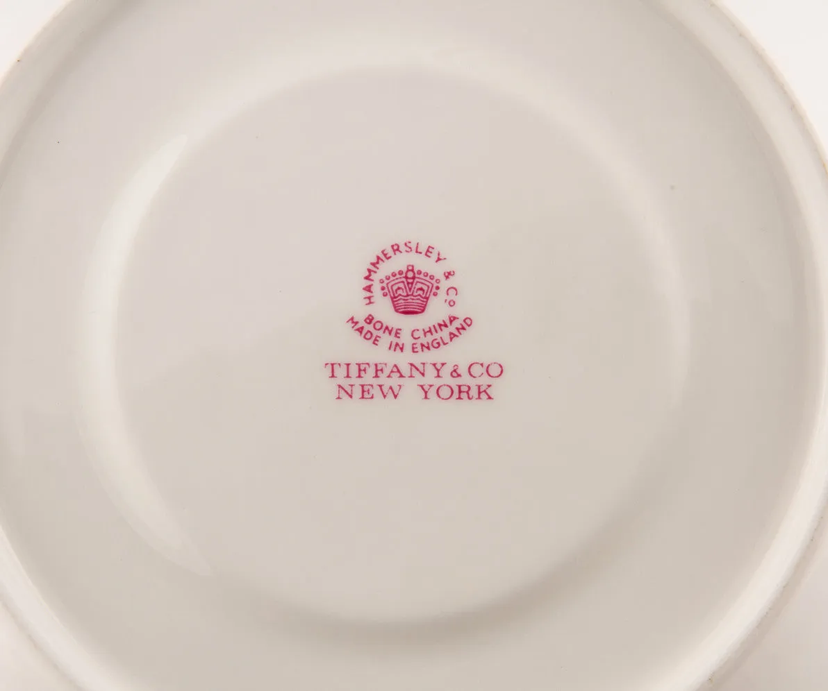 SOLD English Hammersley & Co. Green Dragon Pattern Bone China Breakfast Cup and Saucer
