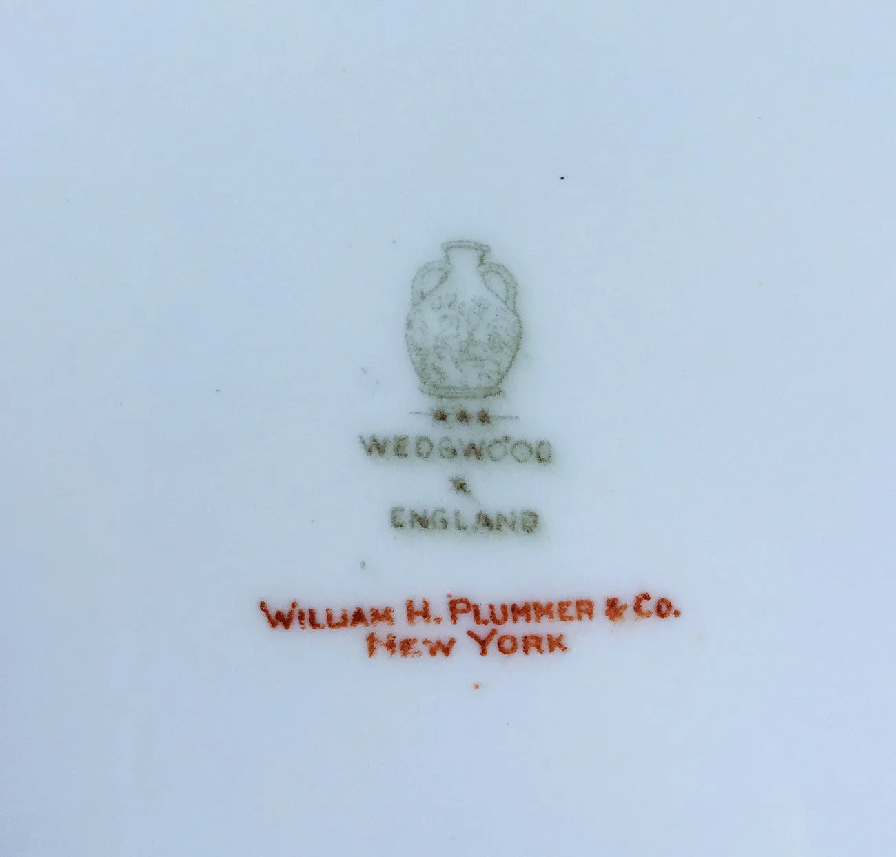 SOLD Wedgwood Bone China Set of 18 Powder-Blue Ground Chinoiserie Dinner Plates, circa 1930