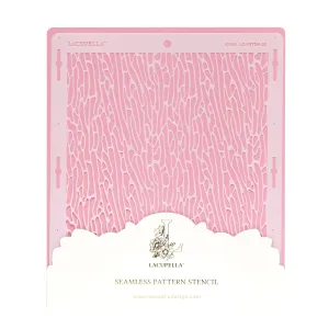 Stencil KINO Seamless Pattern For Tall Double Barrel Cake