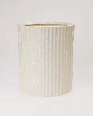 Stripe Ceramic Waste Basket
