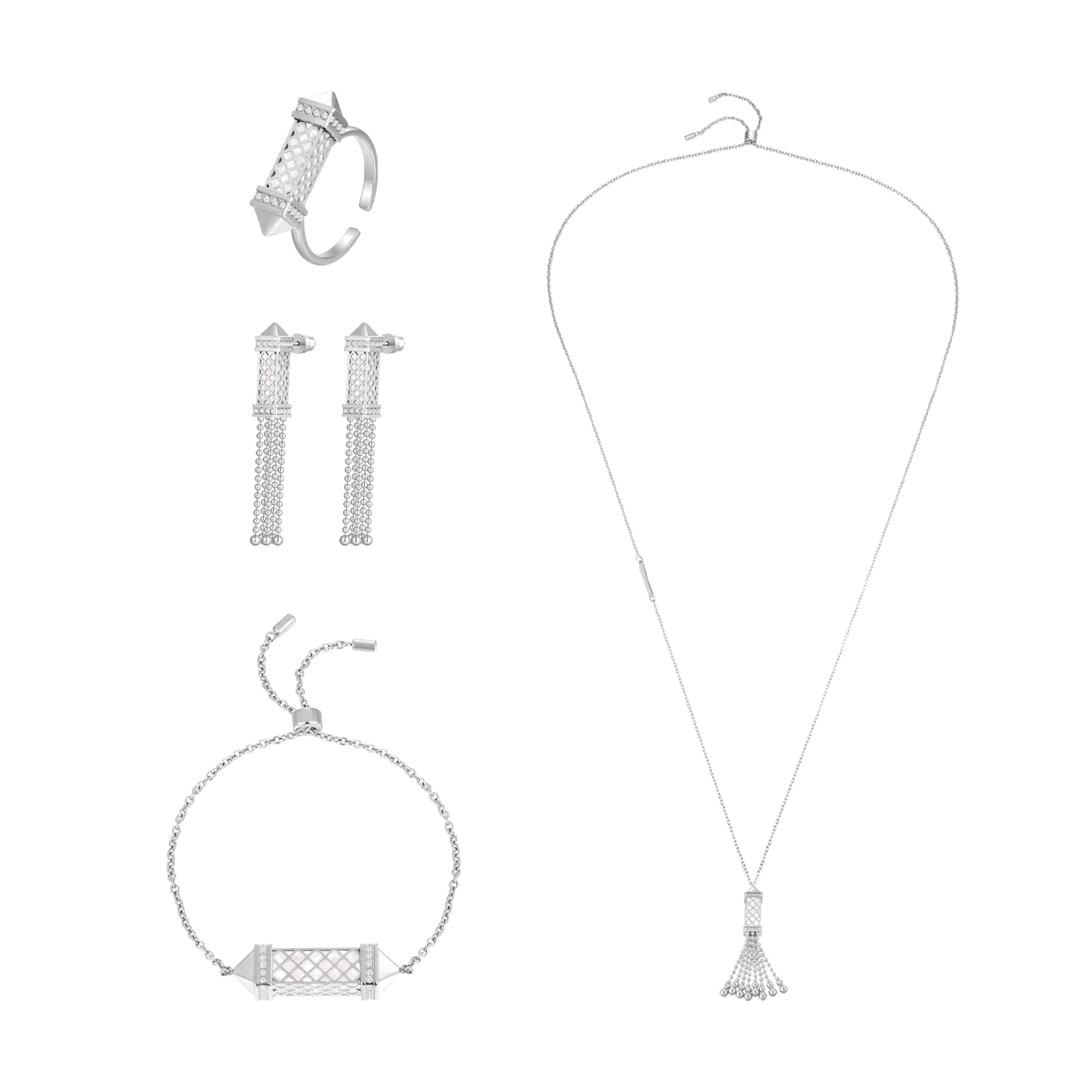Tassel / Set Pearl Silver