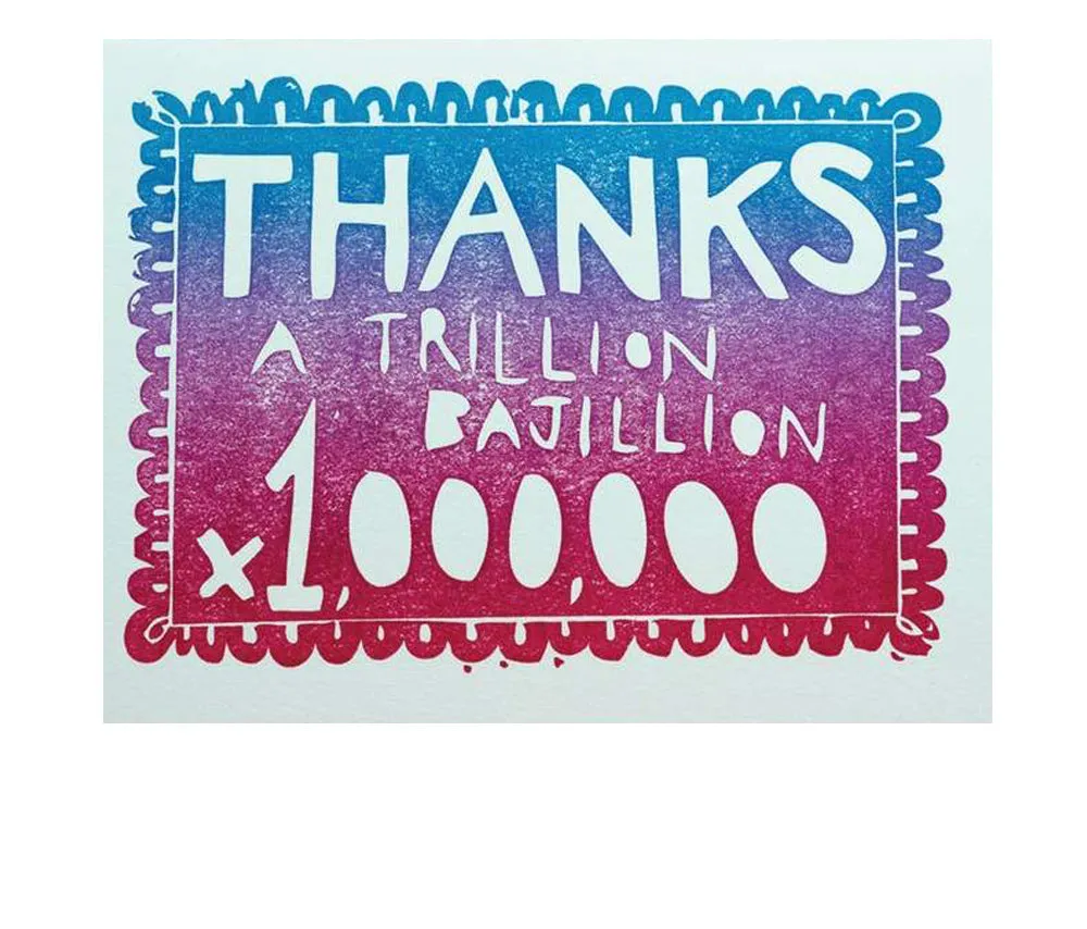 Thanks A Bajillion