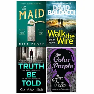 The Maid, Truth Be Told, Walk the Wire, The Color Purple  4 Books Set