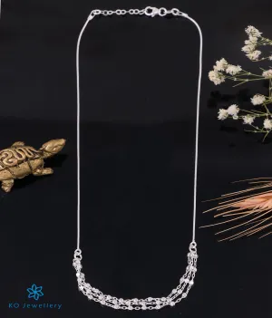The Rutva Silver Layered Necklace