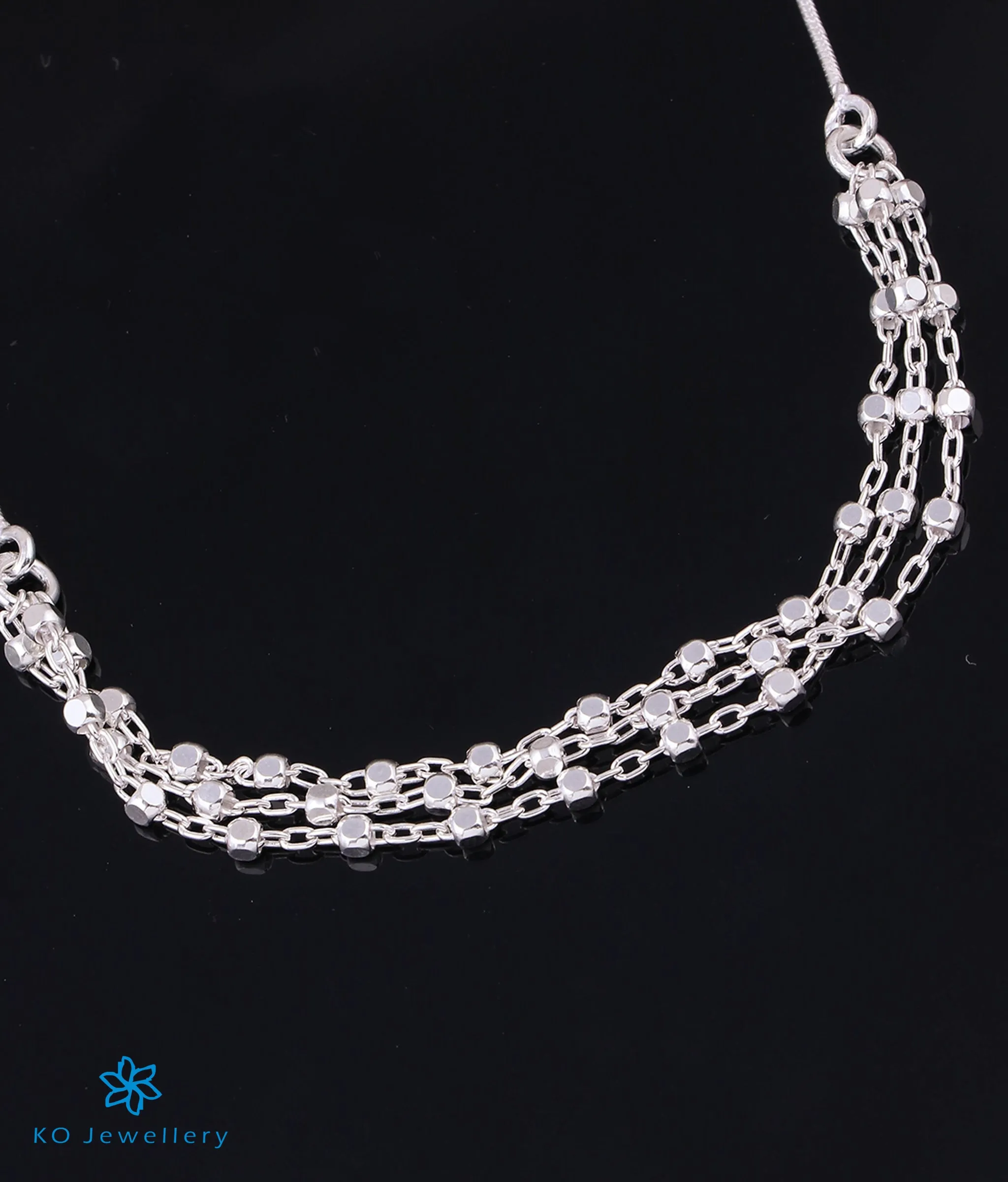 The Rutva Silver Layered Necklace