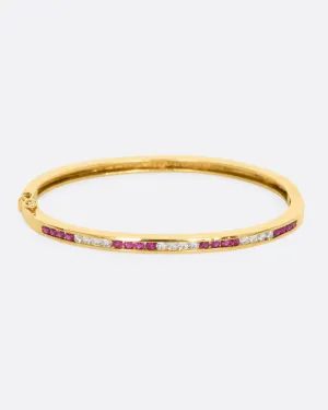 Tiffany & Co. Ruby and Diamond Bangle Bracelet
