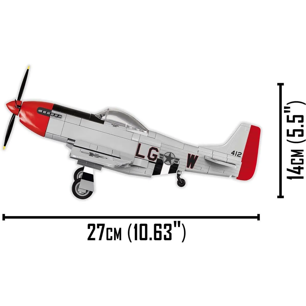 Top Gun Mustang P-51D 265pc Set Cobi Blocks